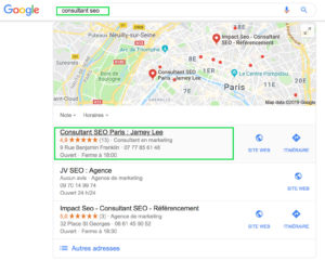 fiche google my business jamey lee