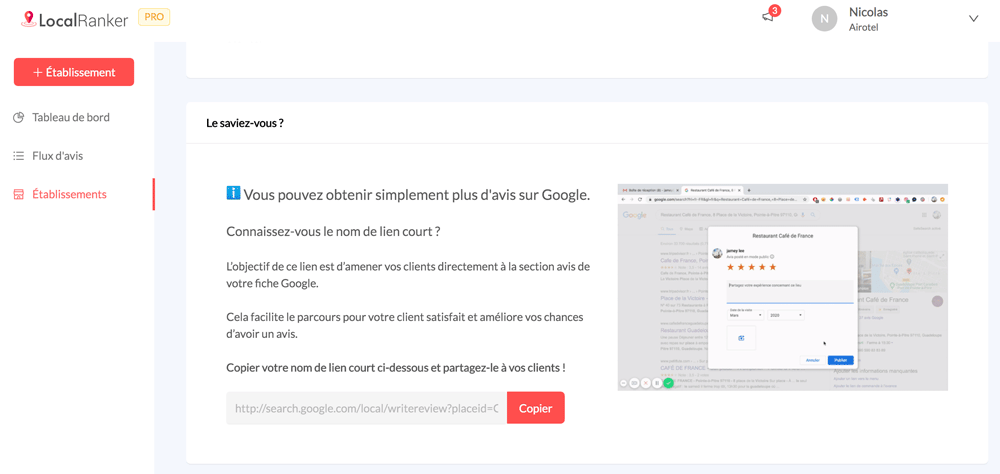 nom de lien court google