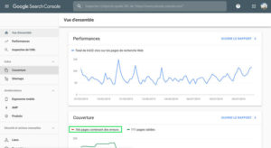 Connecter vous à la google search console