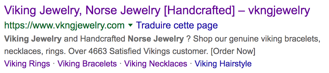 meta description optimisé