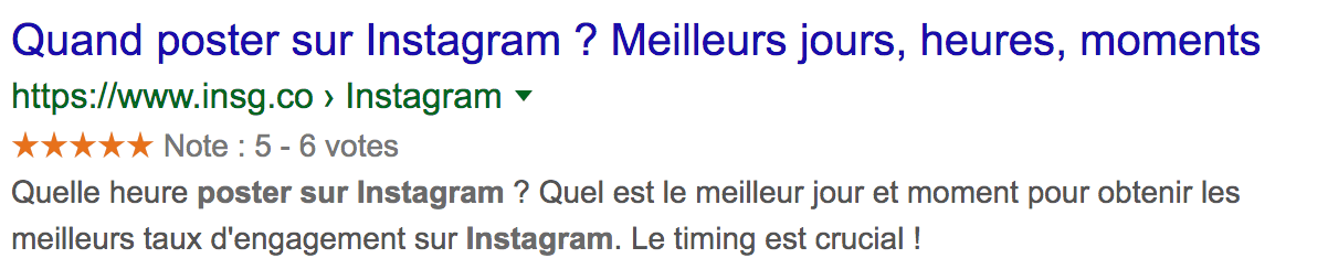 pertinence de la méta description