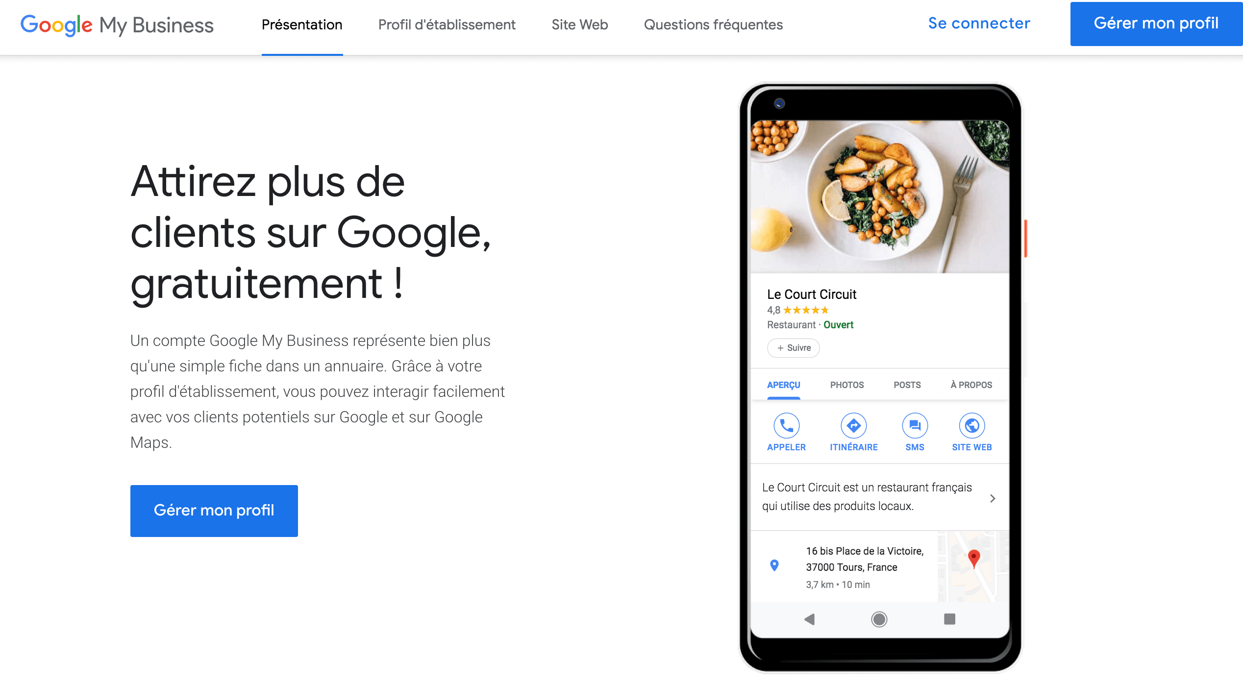 Compte Google my Business