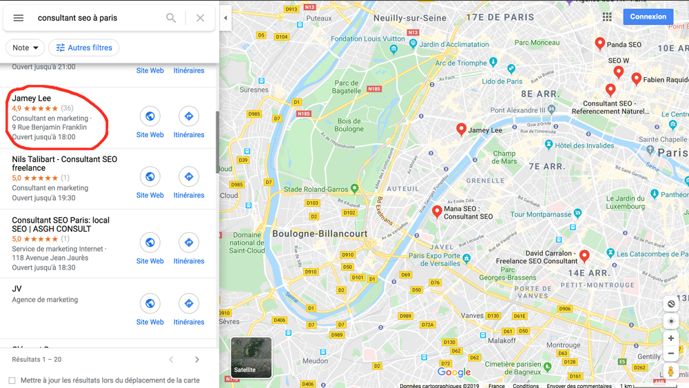 carte google maps