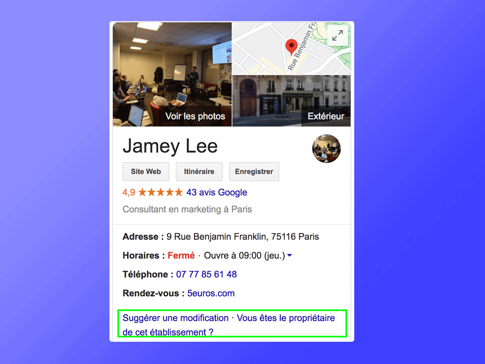 Astuces 1 : revendiquer sa fiche Google my business
