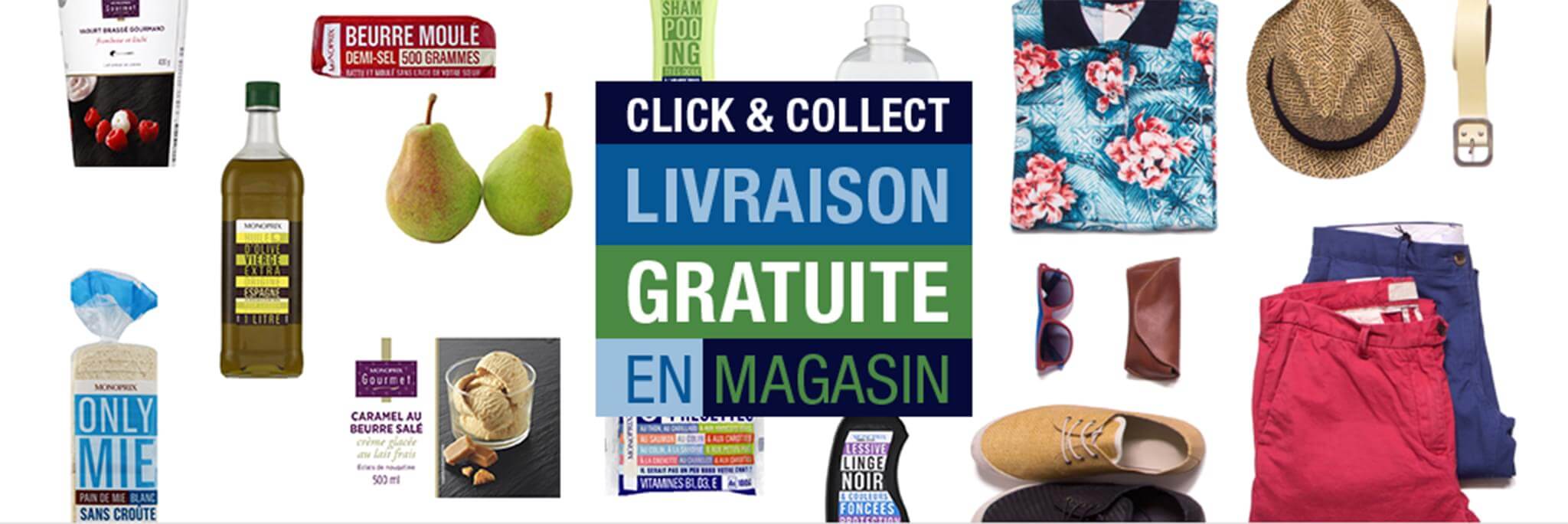 click and collect Monoprix webtostore