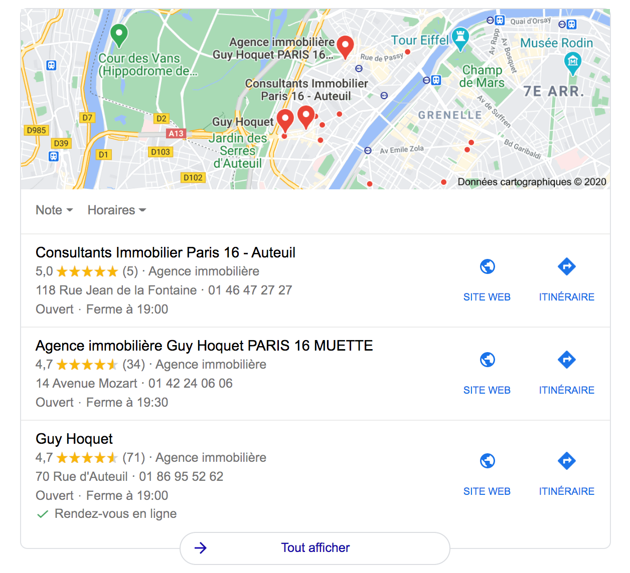 pack local google exemple